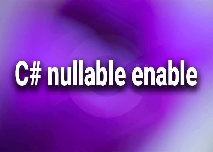 c# nullable enable